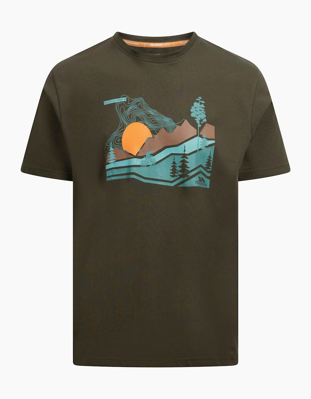 Mens Murray Quick Dry T-Shirt, 4 of 3