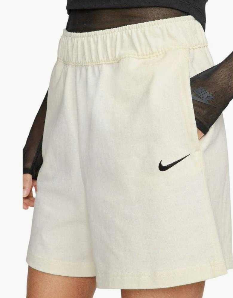 Womens/Ladies Jersey High Rise Loose Fit Shorts