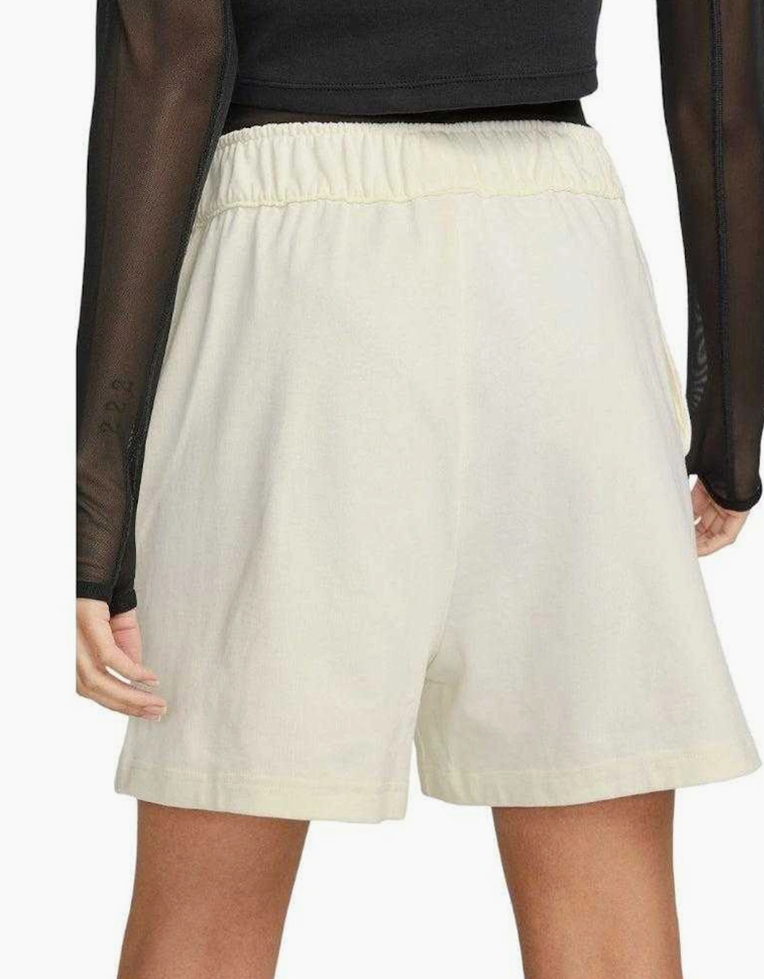 Womens/Ladies Jersey High Rise Loose Fit Shorts