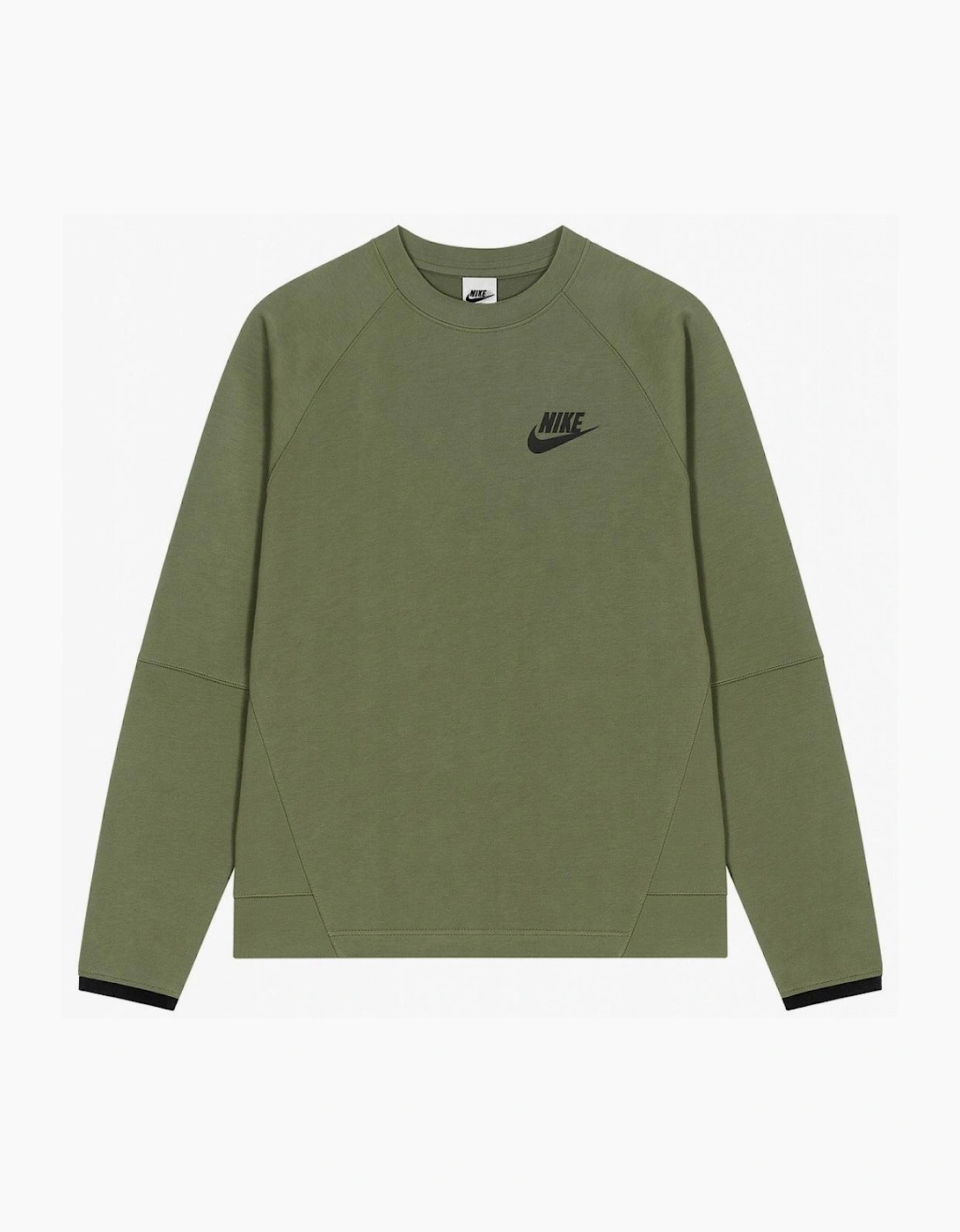 Nike Men's Green Plain Sweatshirt - Size: 34