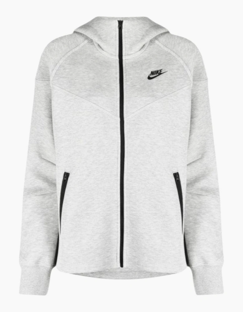 Womens/Ladies Plain Full Zip Hoodie