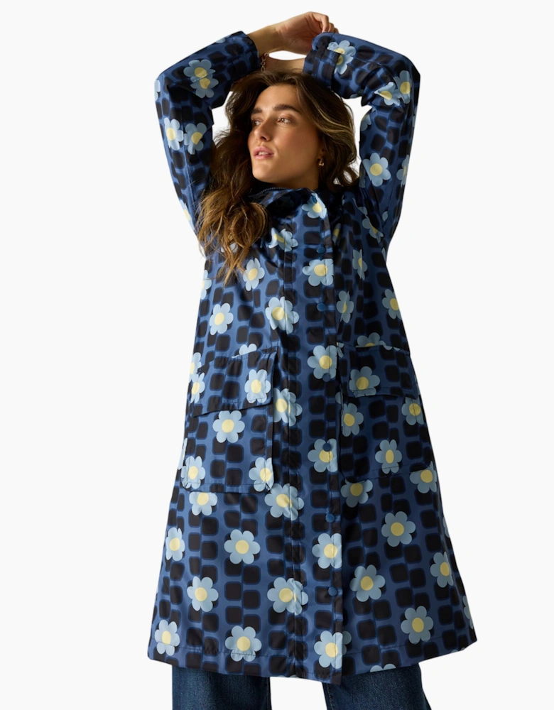 Womens/Ladies Orla Kiely Floral Long Length Waterproof Jacket
