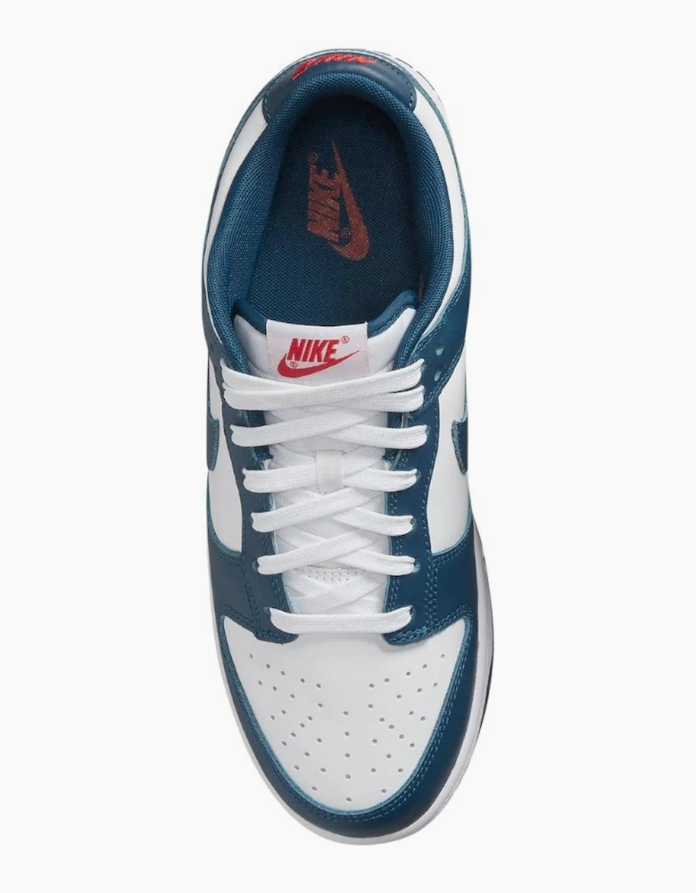 Mens Dunk Retro Leather Low Trainers