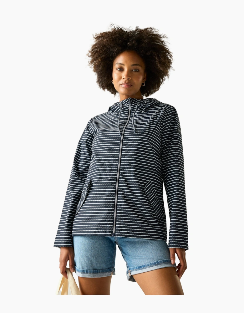 Womens/Ladies Bayletta Contrast Striped Waterproof Jacket