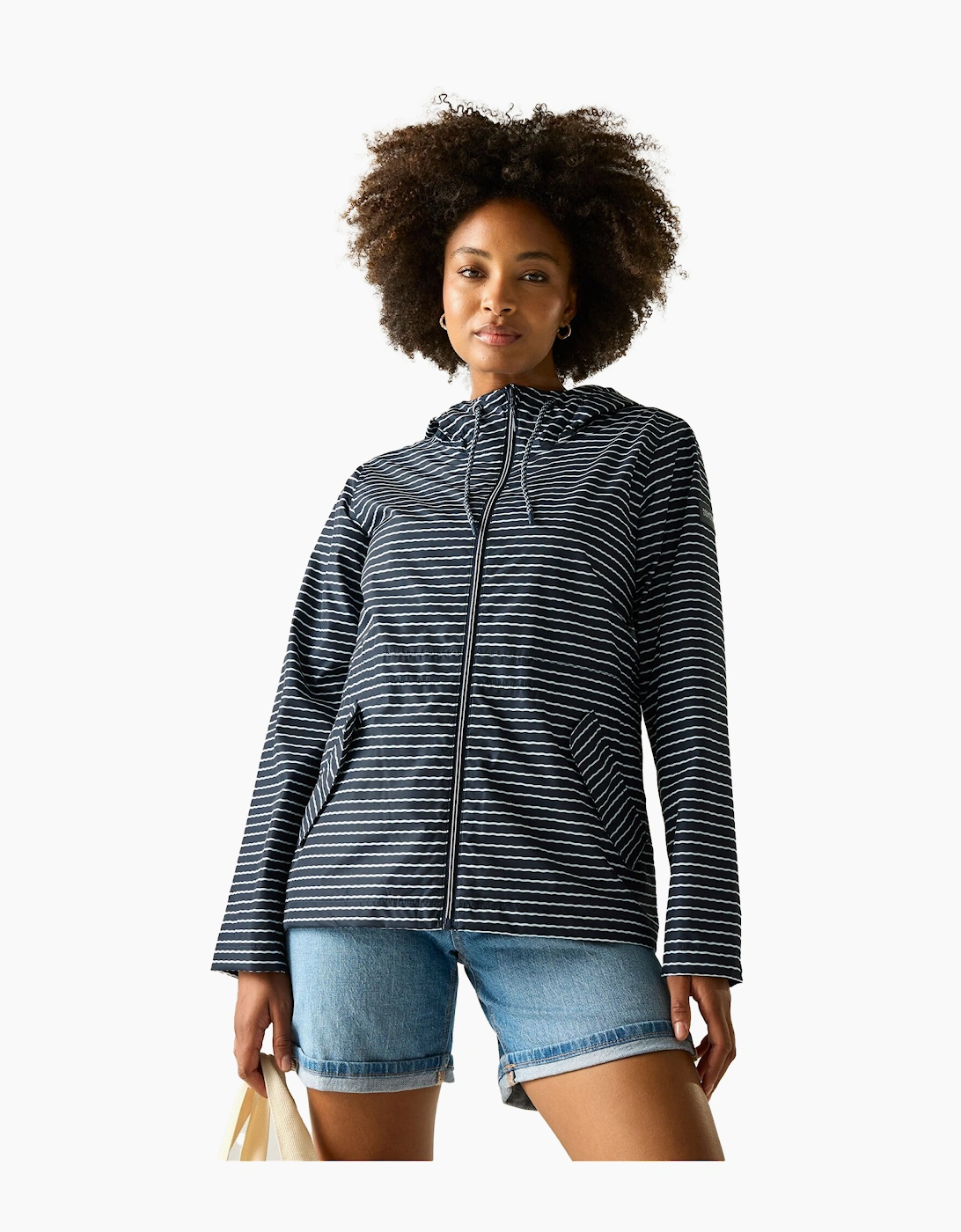Womens/Ladies Bayletta Contrast Striped Waterproof Jacket