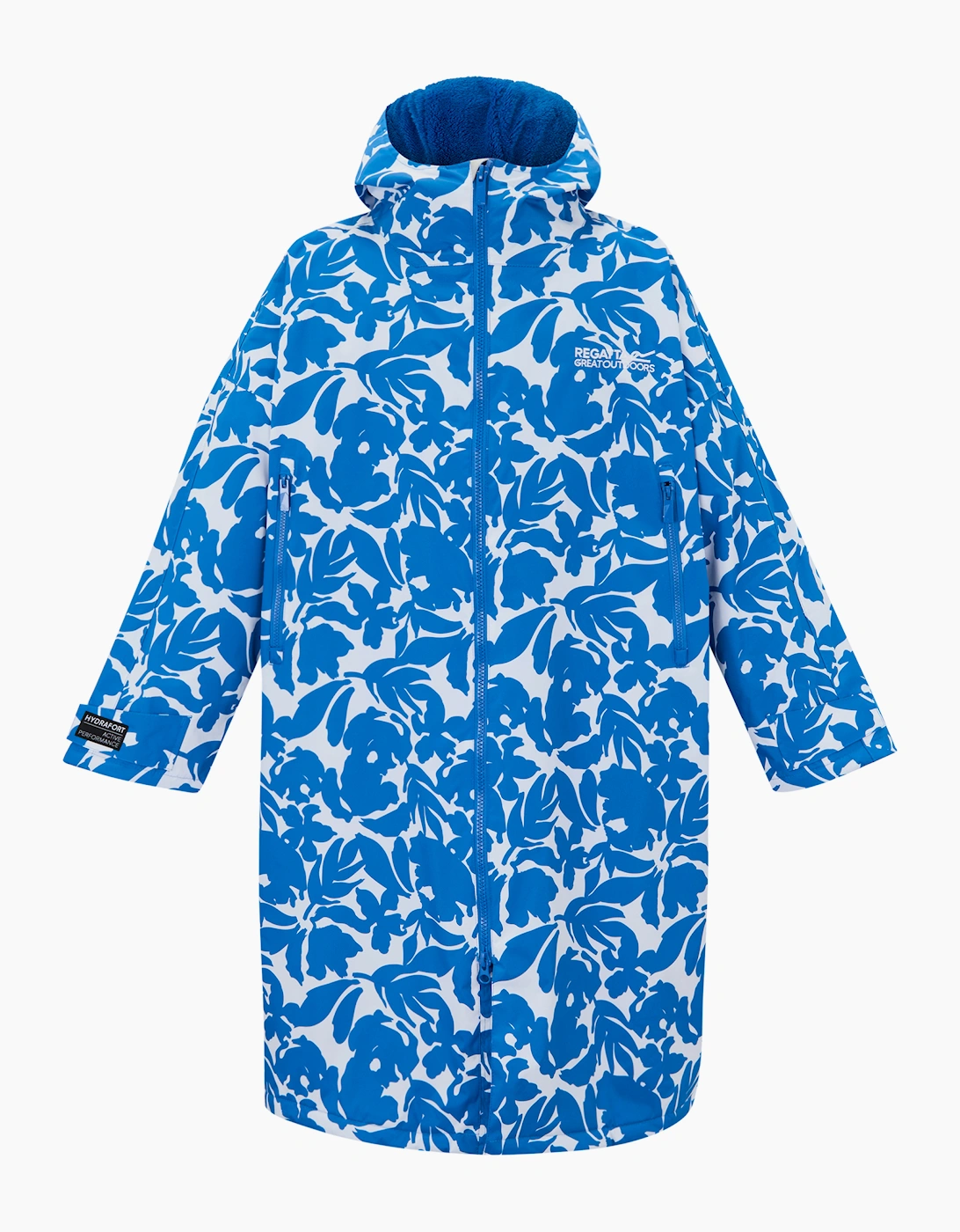 Regatta Unisex Blue Adult Fleur Bloom Changing Robe - Size 34/36/6/8