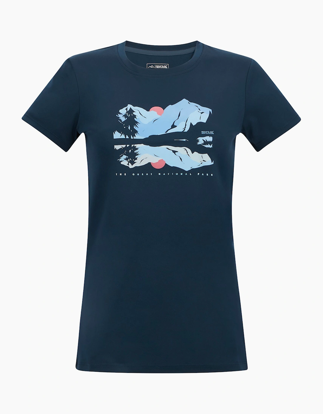 Regatta Women's Navy / Mountain Scene T-Shirt - Size: 20