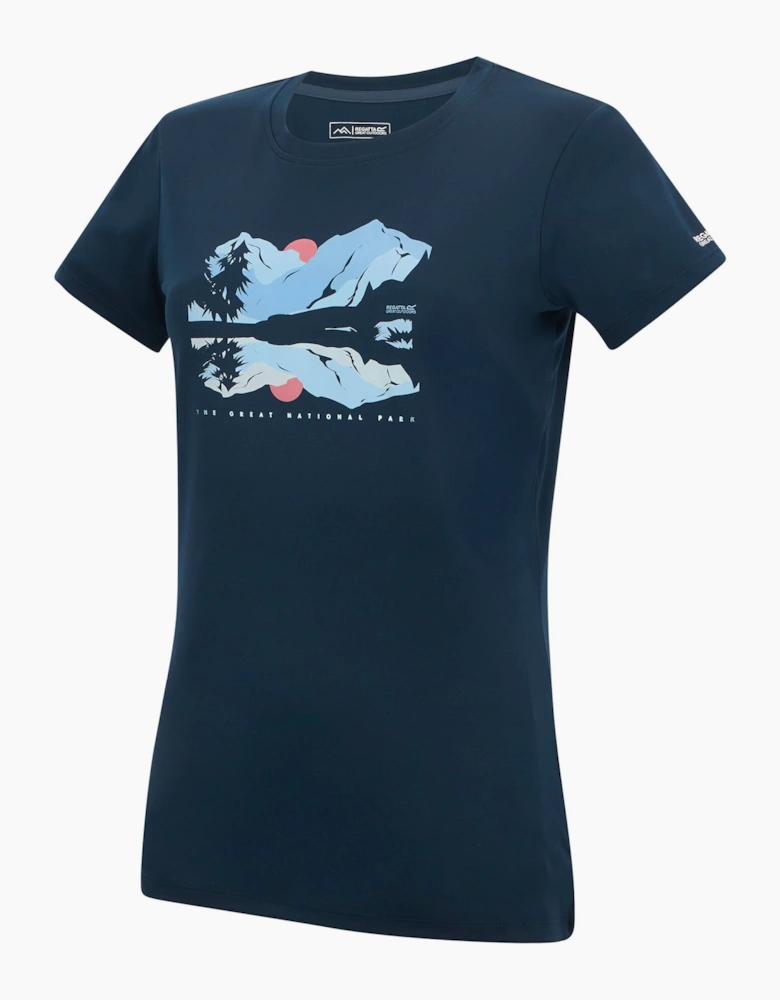 Womens/Ladies Mountain Scene T-Shirt
