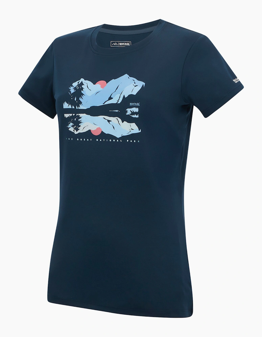 Womens/Ladies Mountain Scene T-Shirt