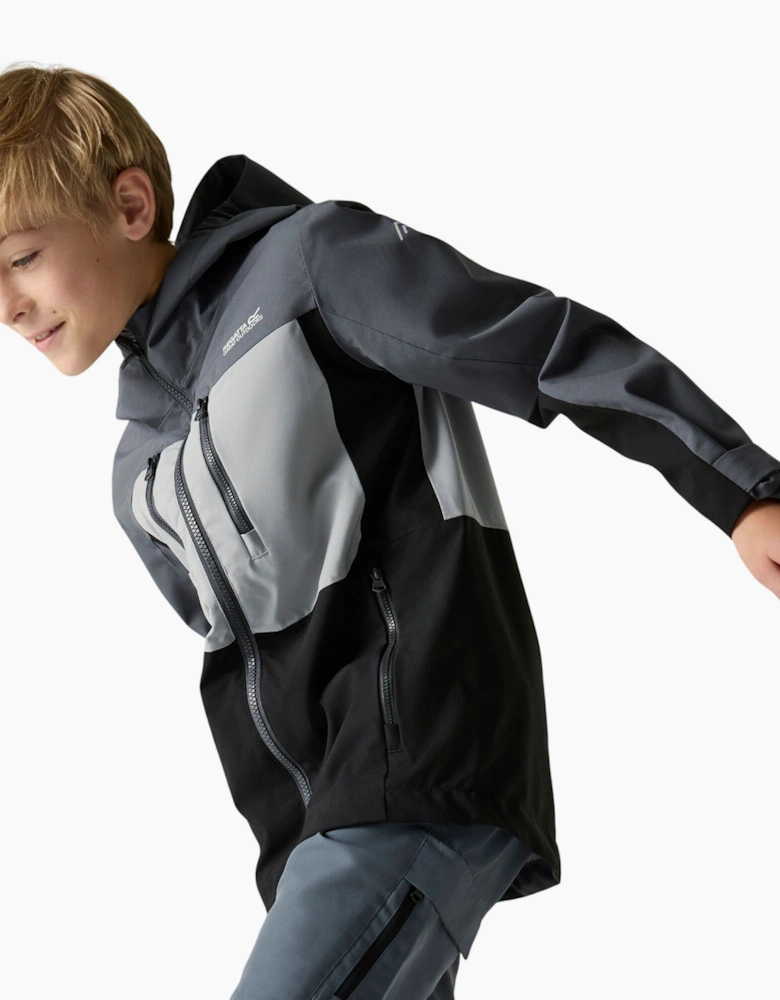 Childrens/Kids Highton Monochrome Waterproof Jacket