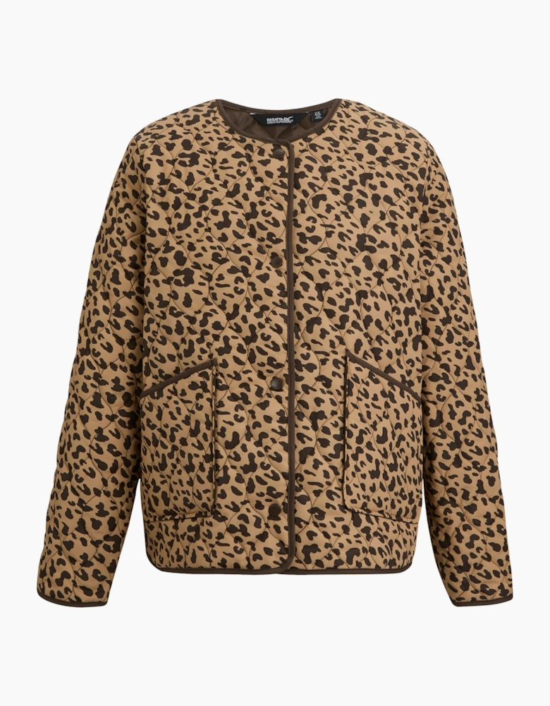 Womens/Ladies Mira Abstract Leopard Print Jacket