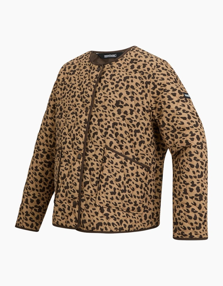 Womens/Ladies Mira Abstract Leopard Print Jacket
