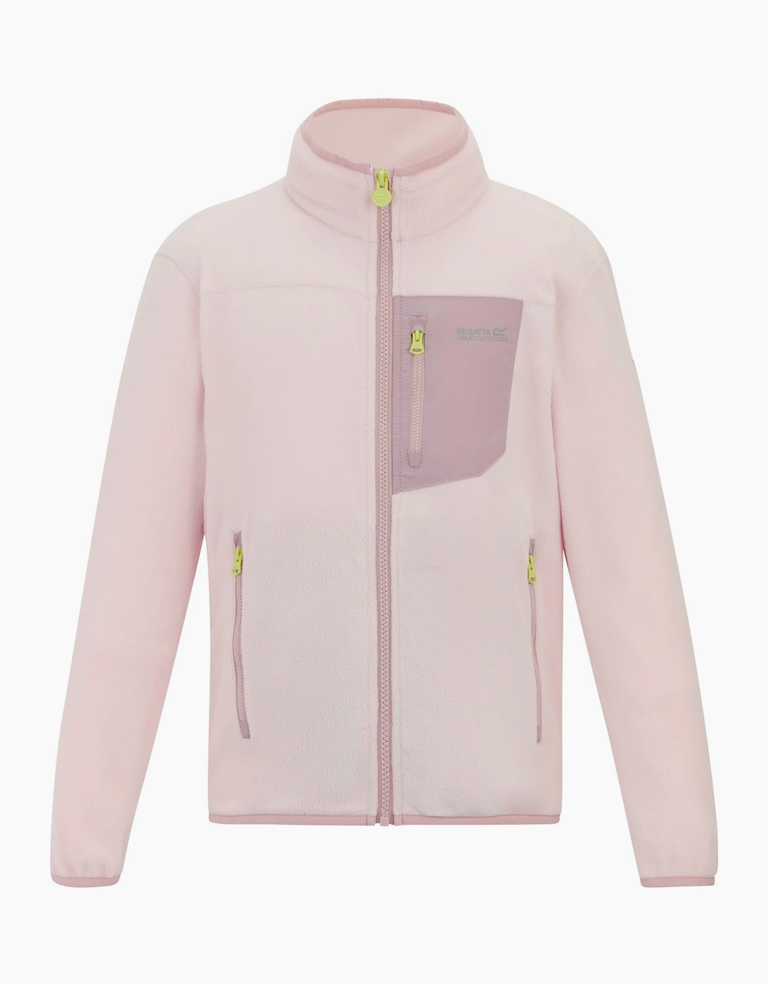 Regatta Boys Pink Haze 'S Childrens/ Frankie Full Zip Fleece Jacket - Size: 11 Years/12 Years Kids