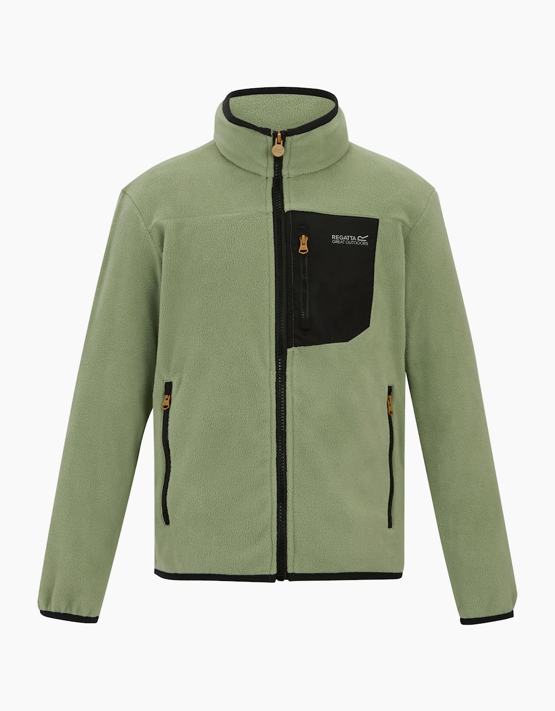 Regatta (15-16 Years, Sage Green) Childrens/Kids Frankie Full Zip Fleece Jacket - Image 3