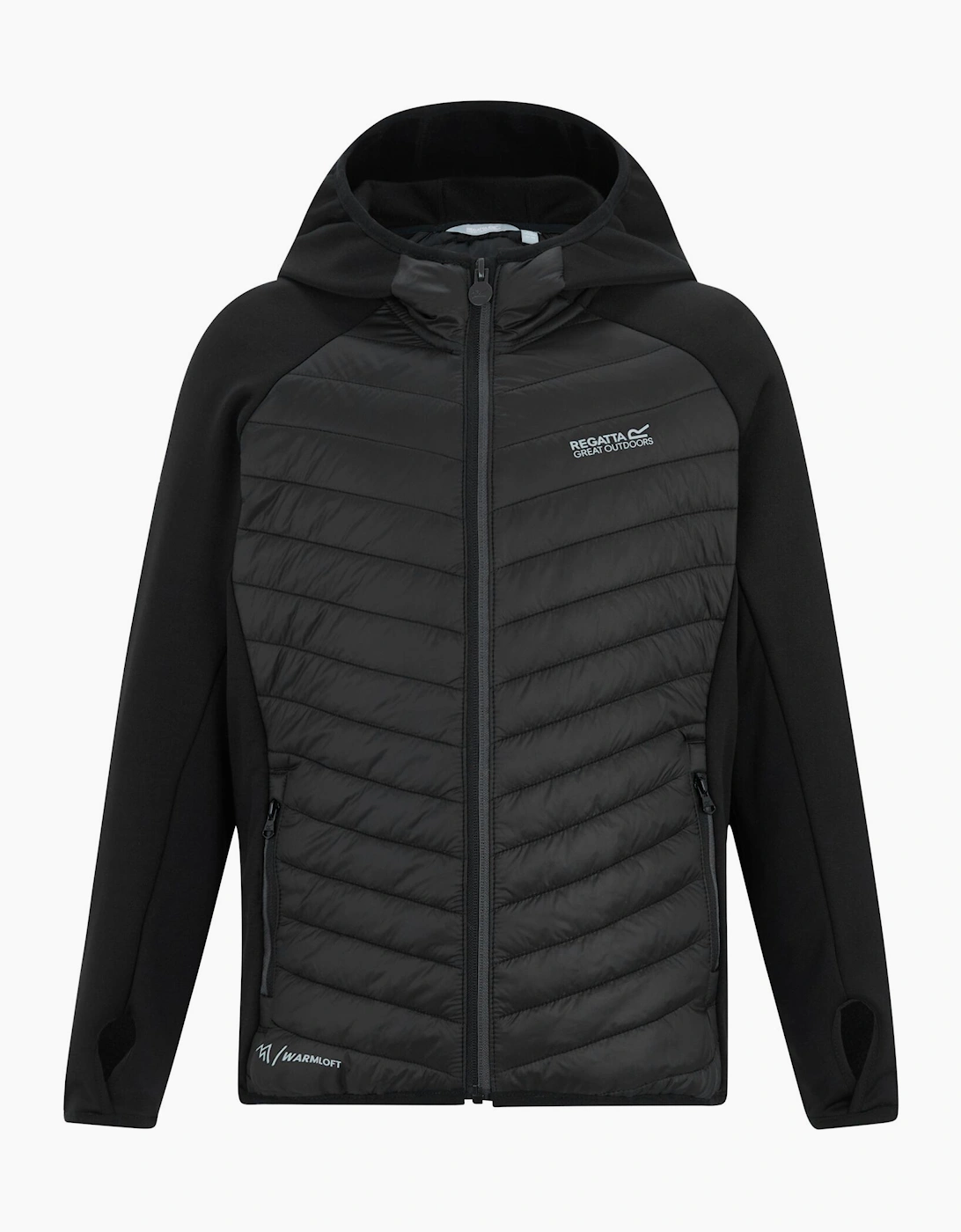 Regatta Unisex Black Childrens/ Andreson Hybrid Padded Jacket  11 Years/12 Years Size 11-12 Years Kids