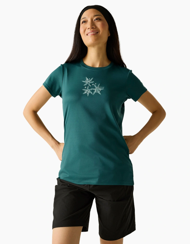 Womens/Ladies Fingal Flower T-Shirt
