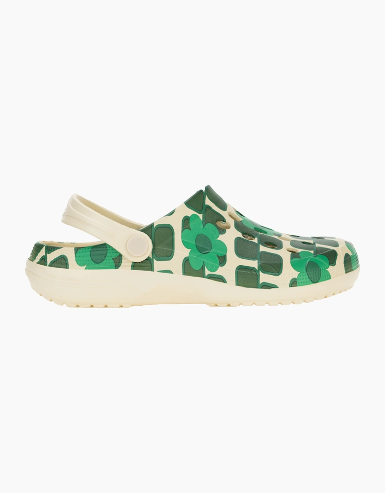 Womens/Ladies Orla Kiely Giant Square Flower Clogs