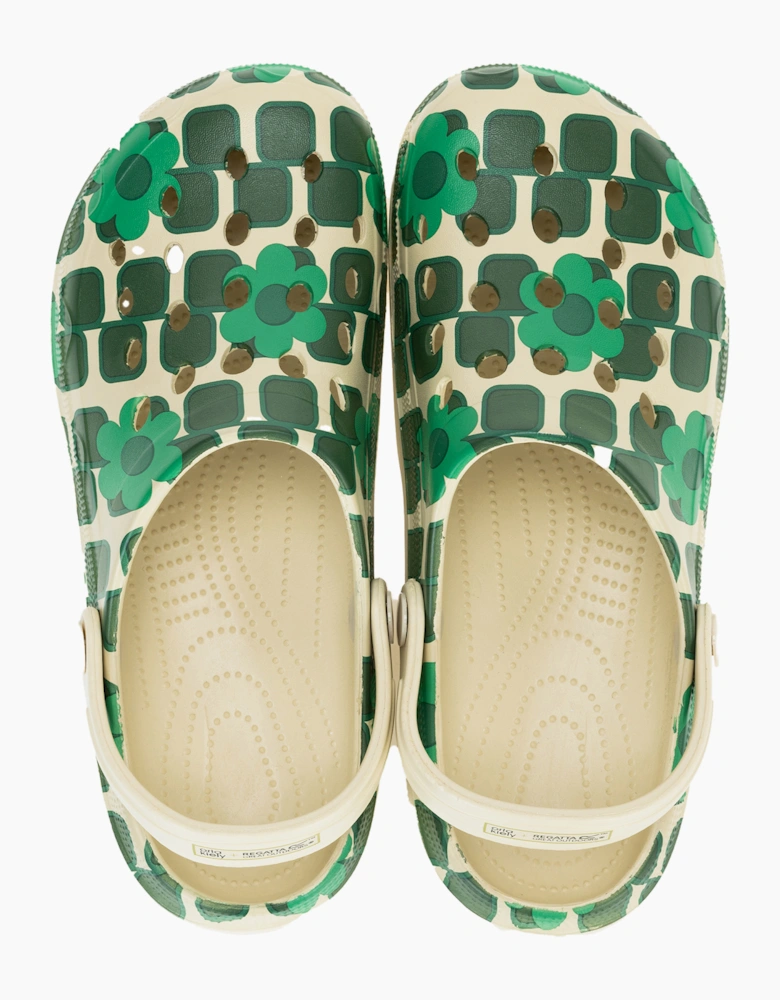 Womens/Ladies Orla Kiely Giant Square Flower Clogs