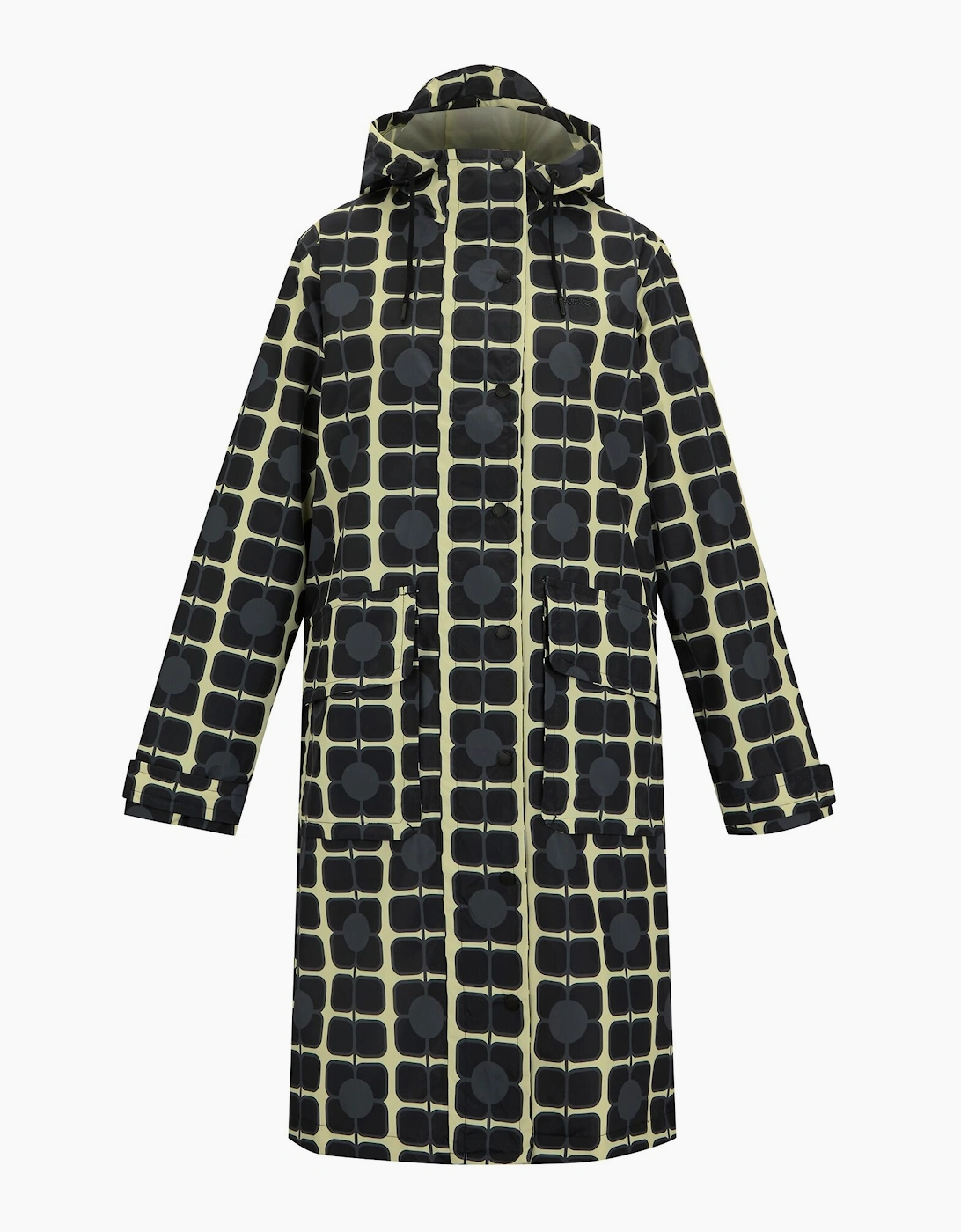 Womens/Ladies Orla Kiely Poppy Long Length Waterproof Jacket, 6 of 5