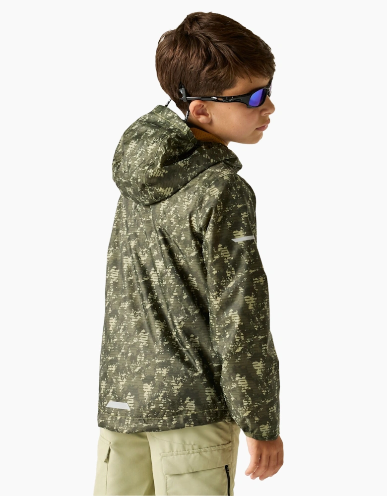 Childrens/Kids Lever II Line Camo Waterproof Jacket