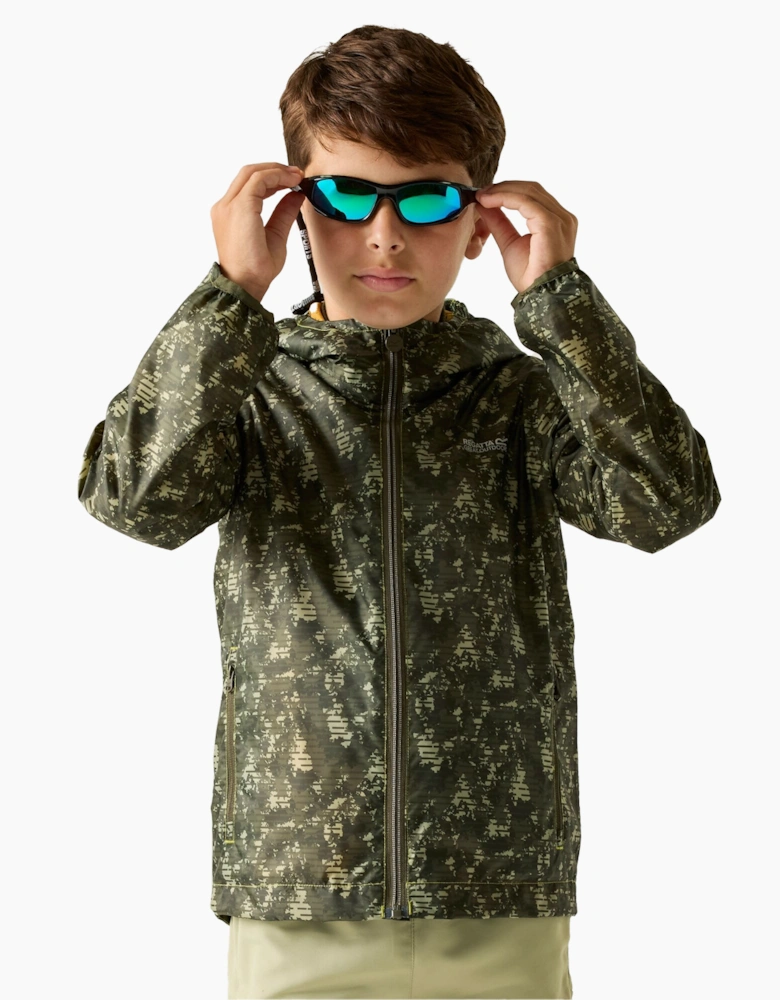 Childrens/Kids Lever II Line Camo Waterproof Jacket