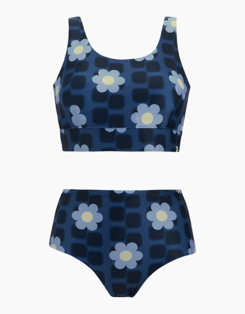Womens/Ladies Orla Kiely Mini Square Flower Reversible Bikini Set
