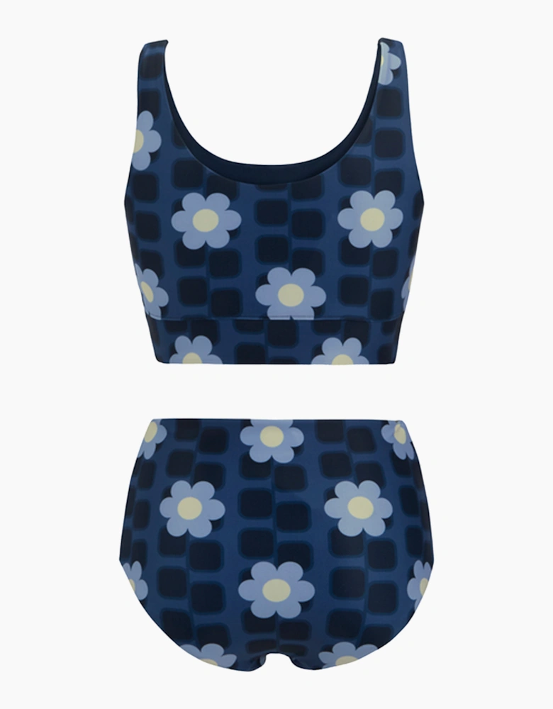 Womens/Ladies Orla Kiely Mini Square Flower Reversible Bikini Set