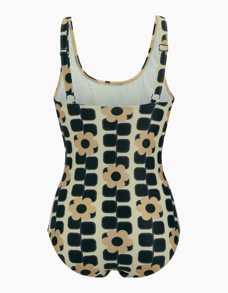 Womens/Ladies Orla Kiely Giant Square Flower One Piece Swimsuit