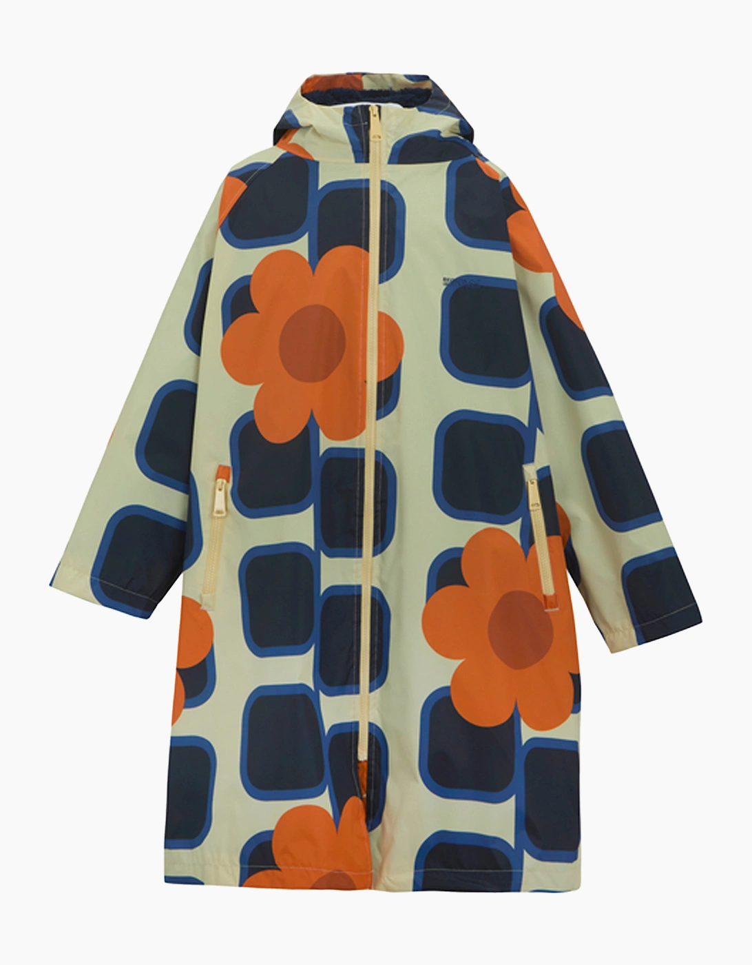 Regatta Girl's Regatta Girls Orla Kiely Giant Square Flower Changing Robe - Orange