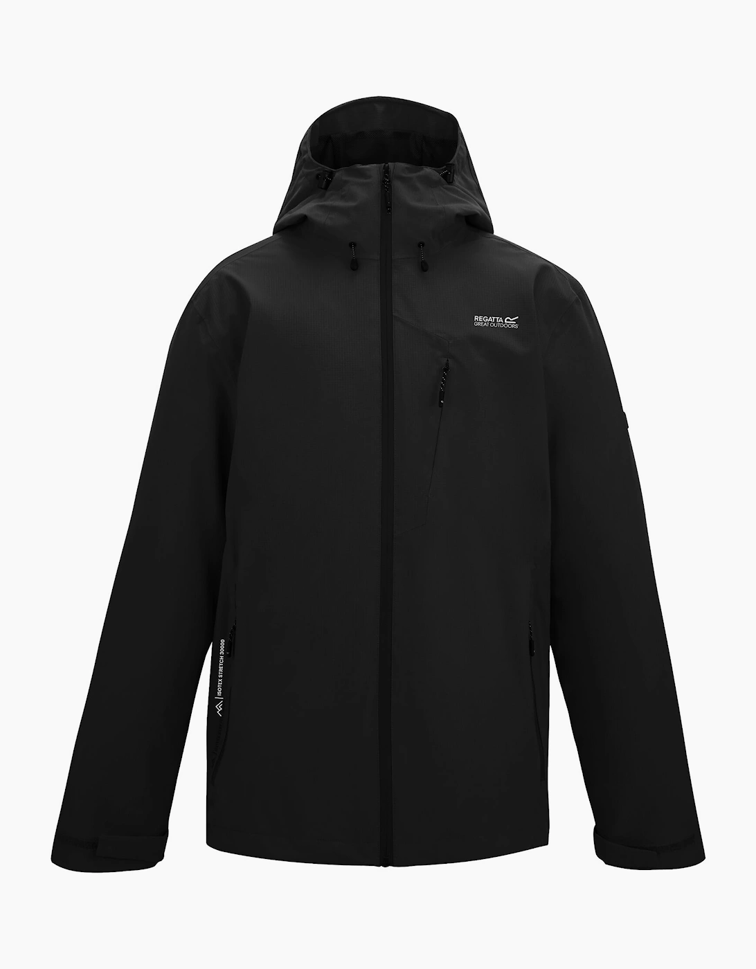 Regatta Men's Black Oklarna Waterproof Jacket - Size 38/Regular
