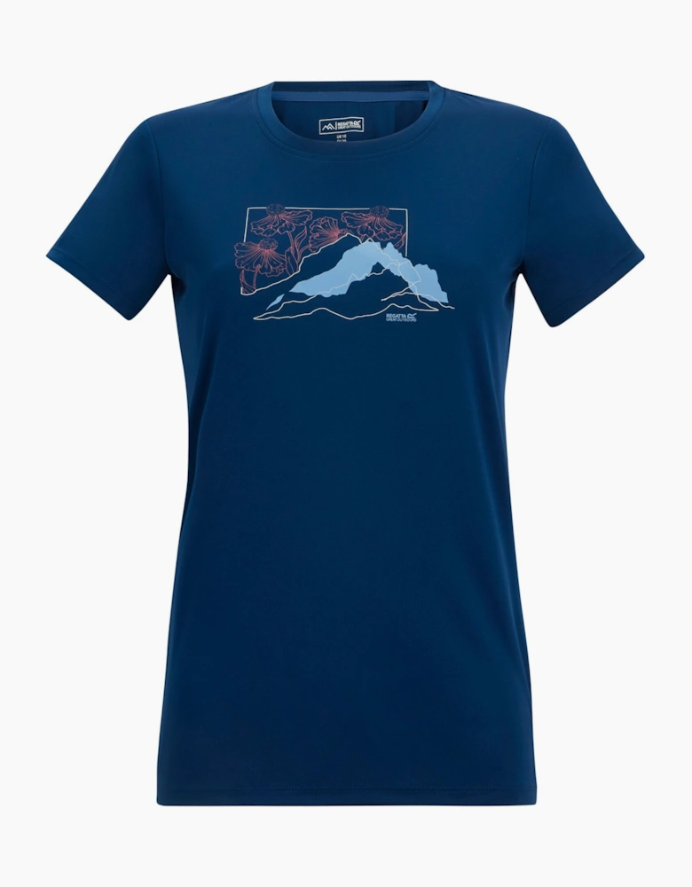 Womens/Ladies Fingal Abstract Mountain T-Shirt