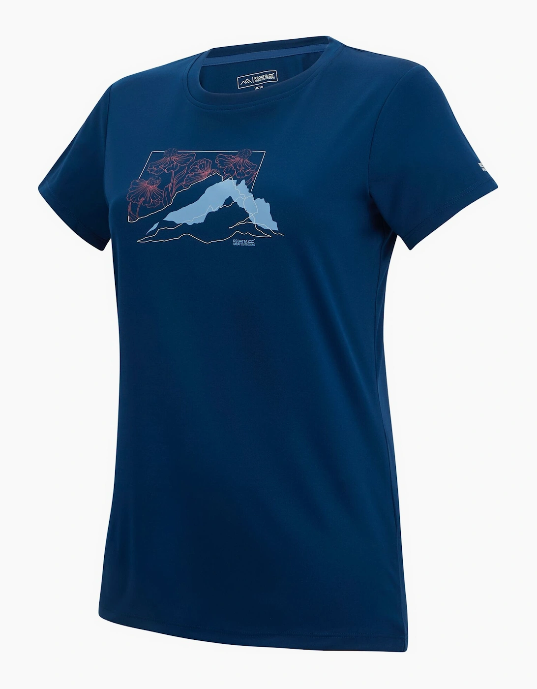 Womens/Ladies Fingal Abstract Mountain T-Shirt