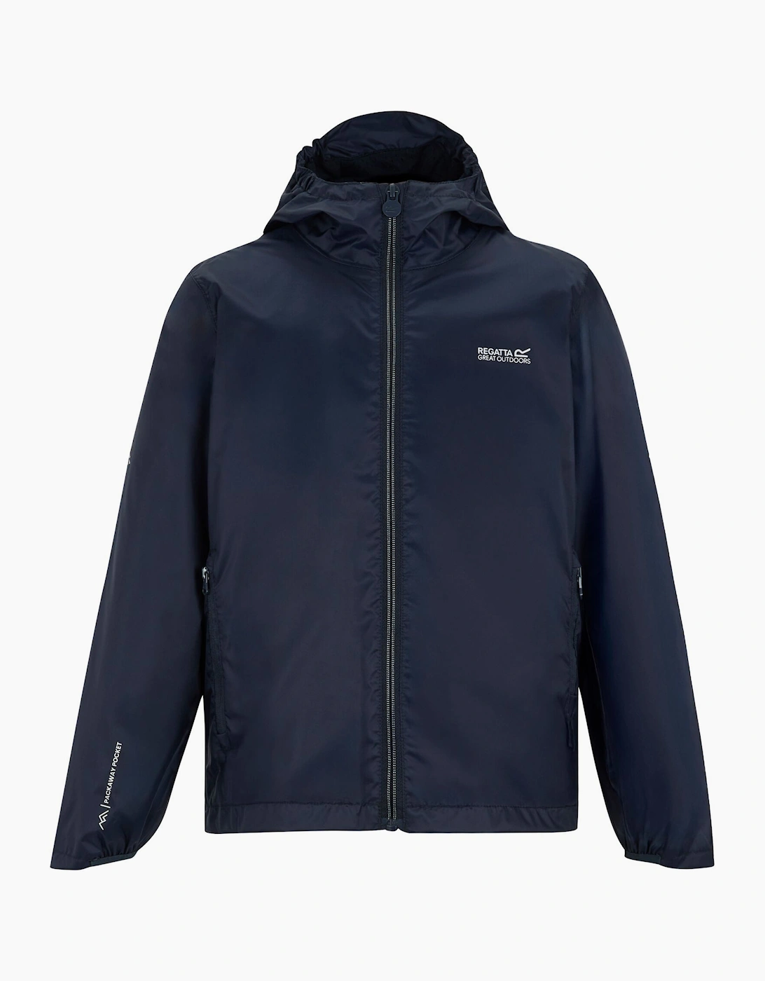 Regatta Blue Kids Lever Waterproof Shell Jacket - Navy - 14 Years - Navy - 100% Polyamide - Image 3