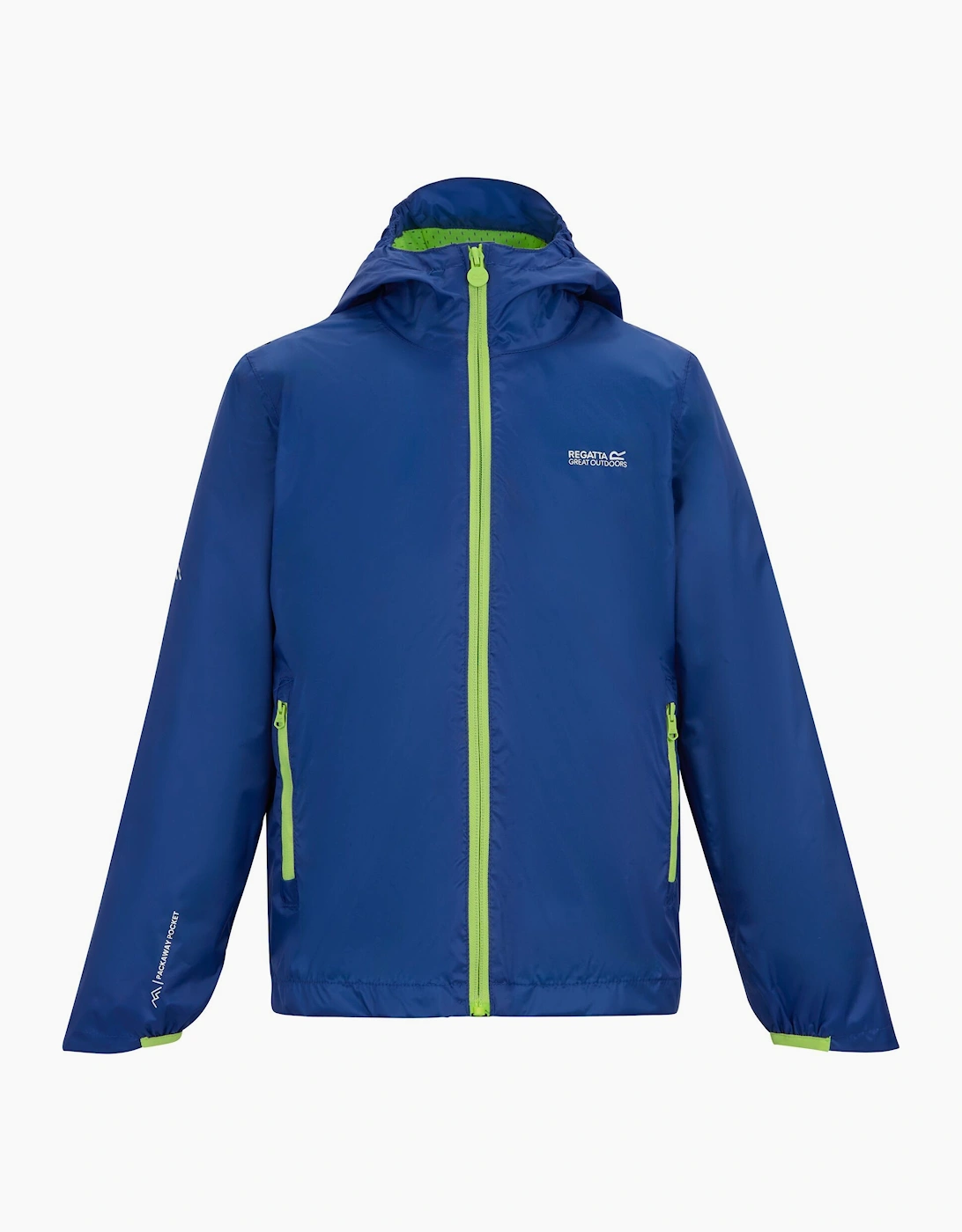 Regatta Boys Blue  Childrens/ Lever Waterproof Shell Jacket - Size 13 Years Kids