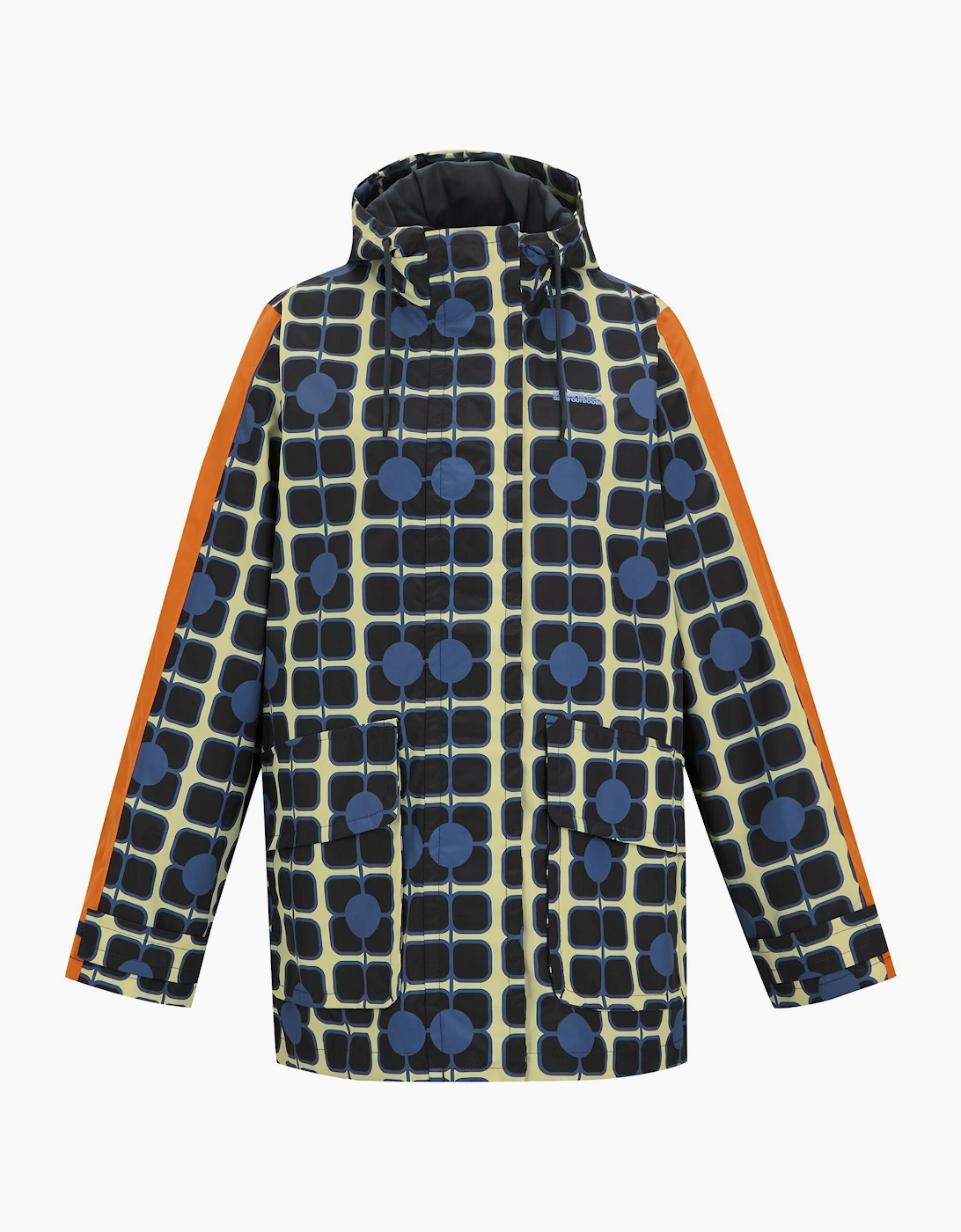 Regatta Women's Navy / Orla Kiely Mid Length Waterproof Jacket  14 Size 14 Uk