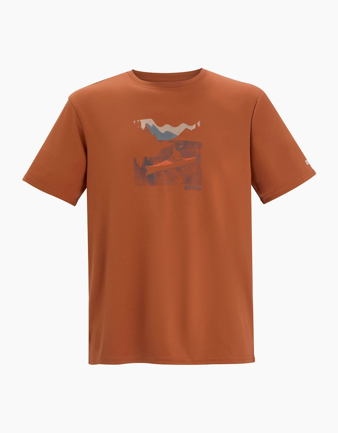 Regatta Men's Red Fingal Boat T-Shirt - Size: 46