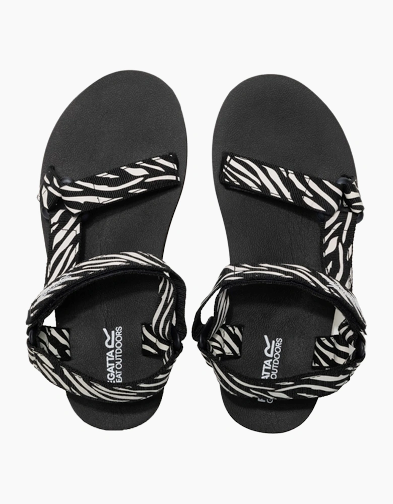 Womens/Ladies Zebra Print Sandals