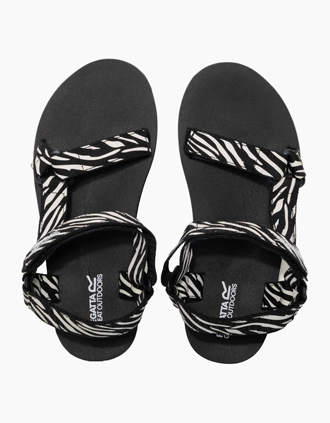 Womens/Ladies Zebra Print Sandals