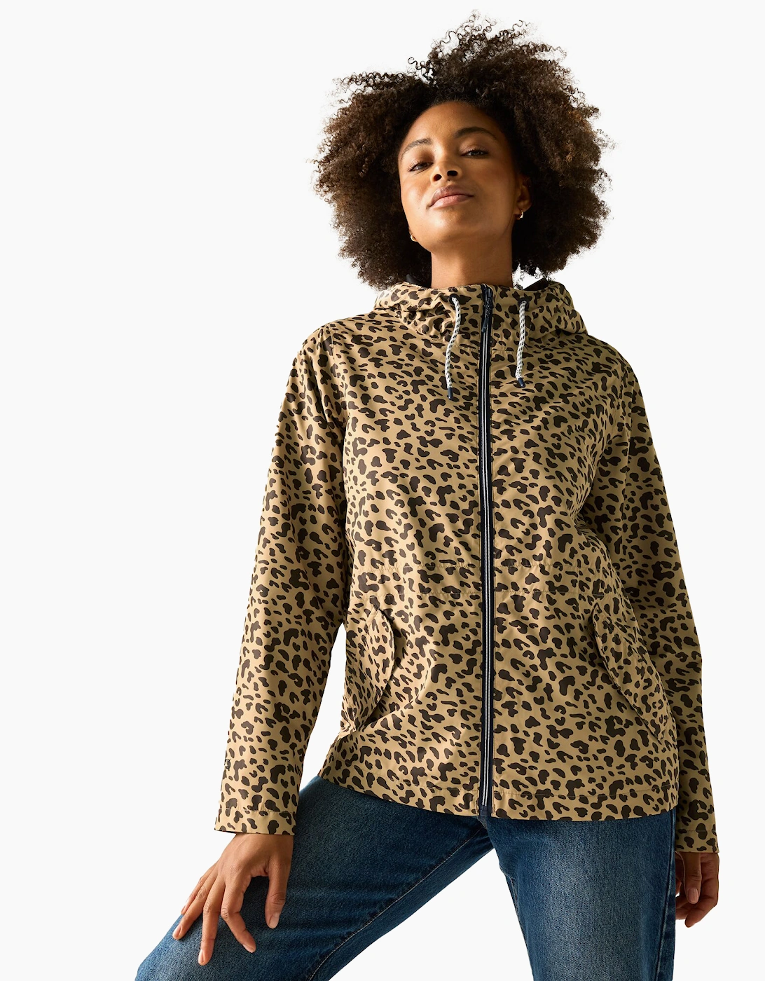 Womens/Ladies Bayletta Leopard Print Waterproof Jacket