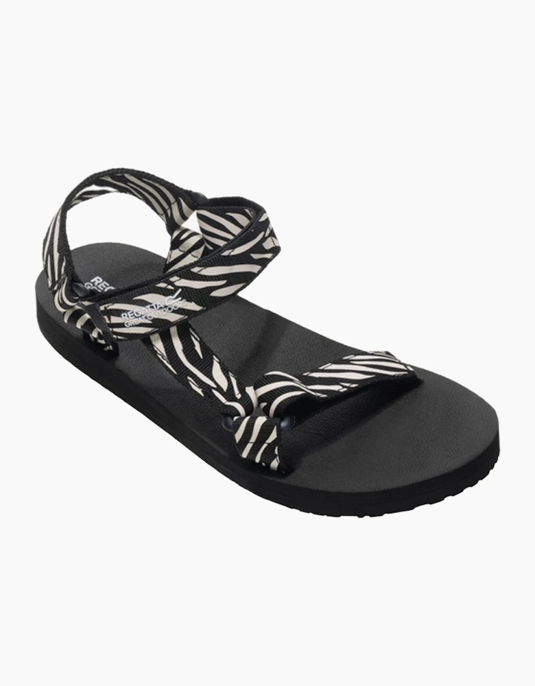 Womens/Ladies Zebra Print Sandals