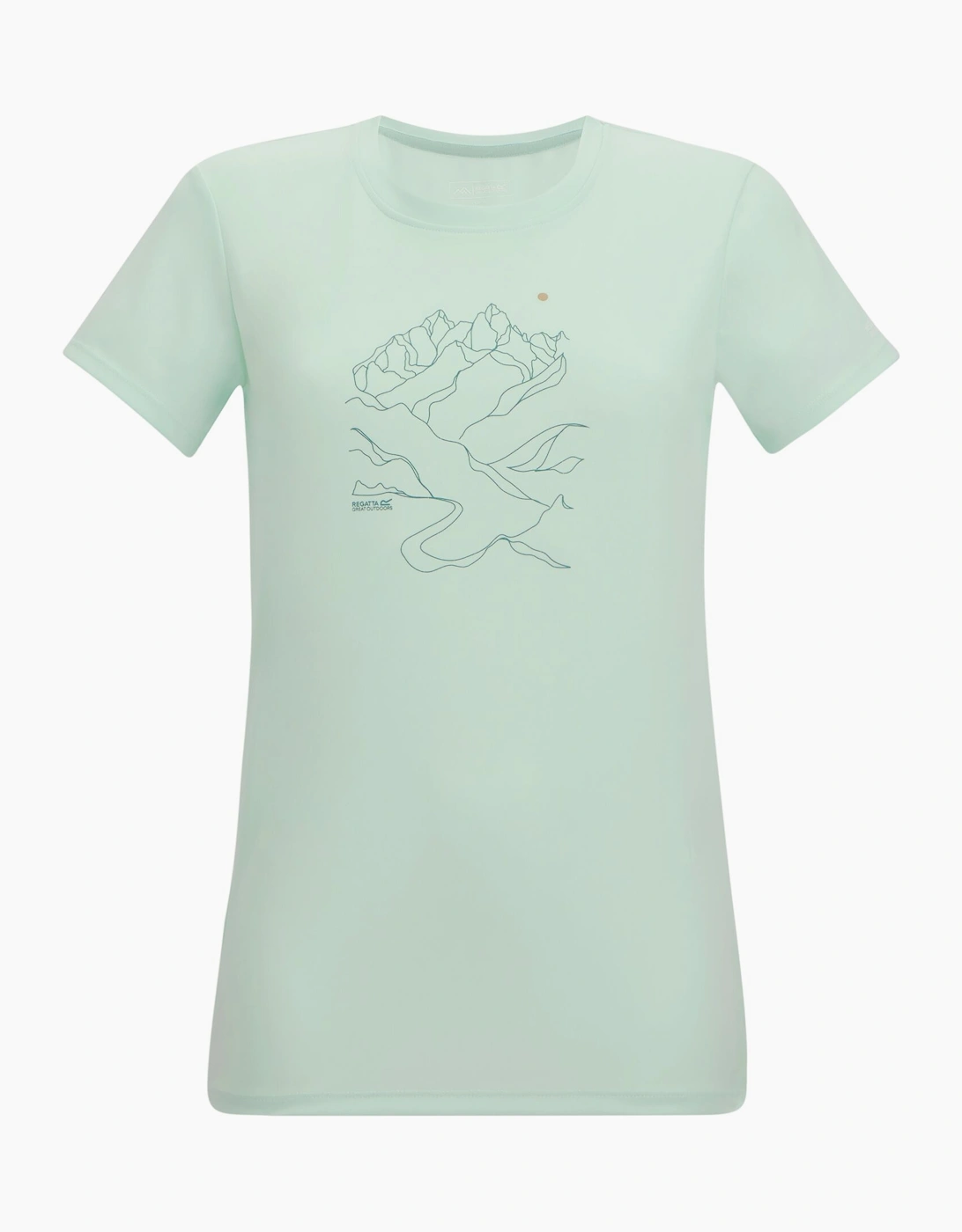 Regatta Women's Green / Fingal Line Art T-Shirt - Size: 8