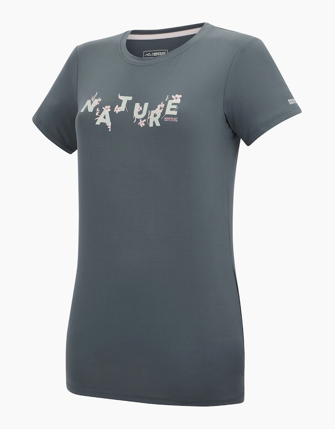 Womens/Ladies Fingal Flowers Stretch T-Shirt