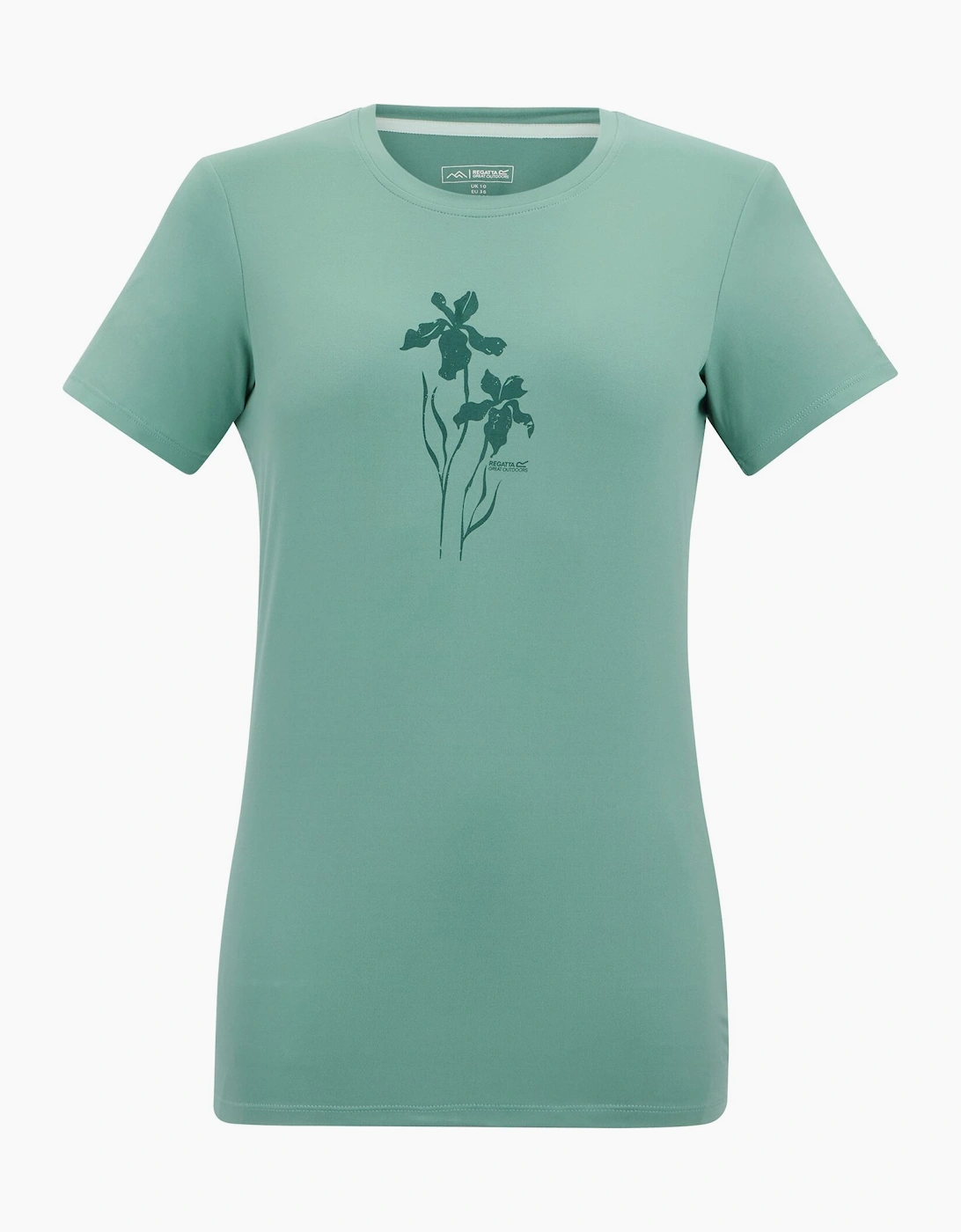 Regatta Women's Blue / Fingal Flowers Stretch T-Shirt - Size: 16