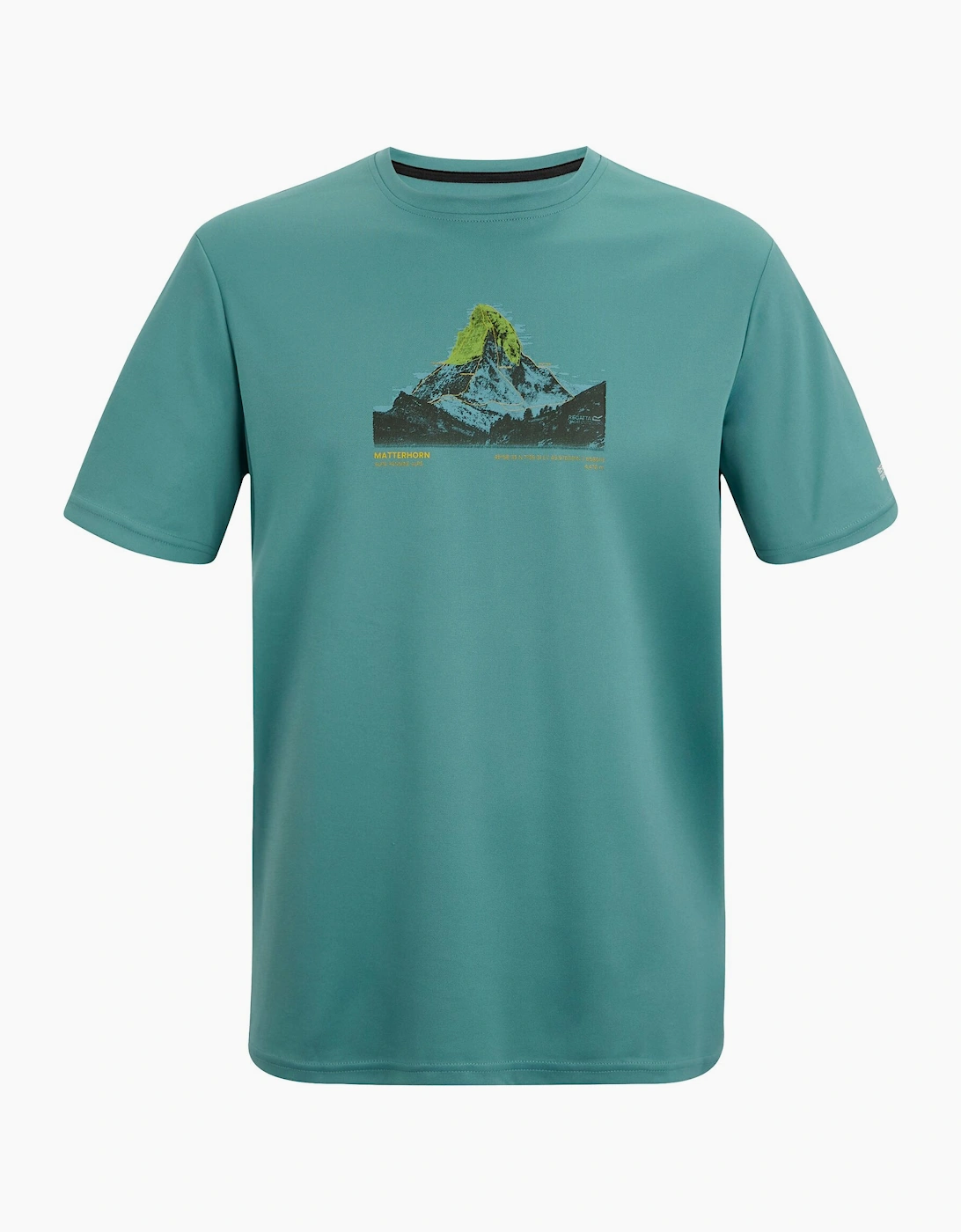 Regatta Men's Blue Fingal Mountain Scene T-Shirt - Size: 46