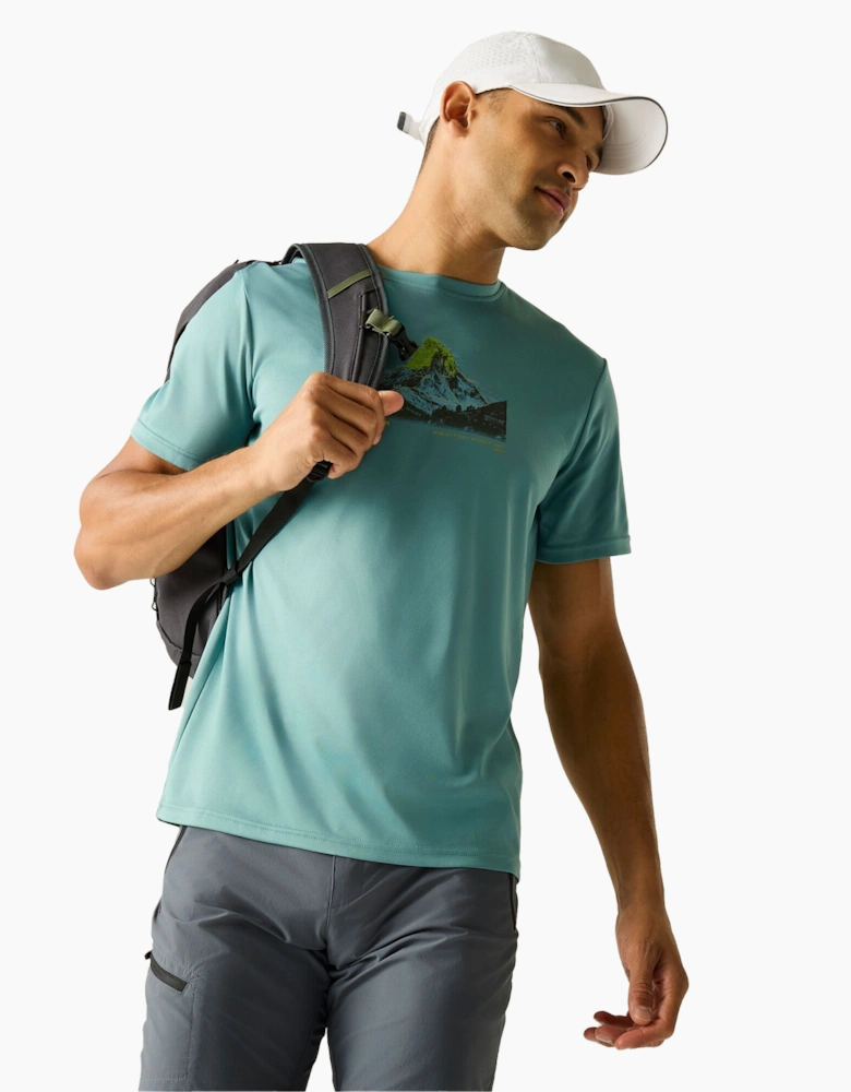 Mens Fingal Mountain Scene T-Shirt