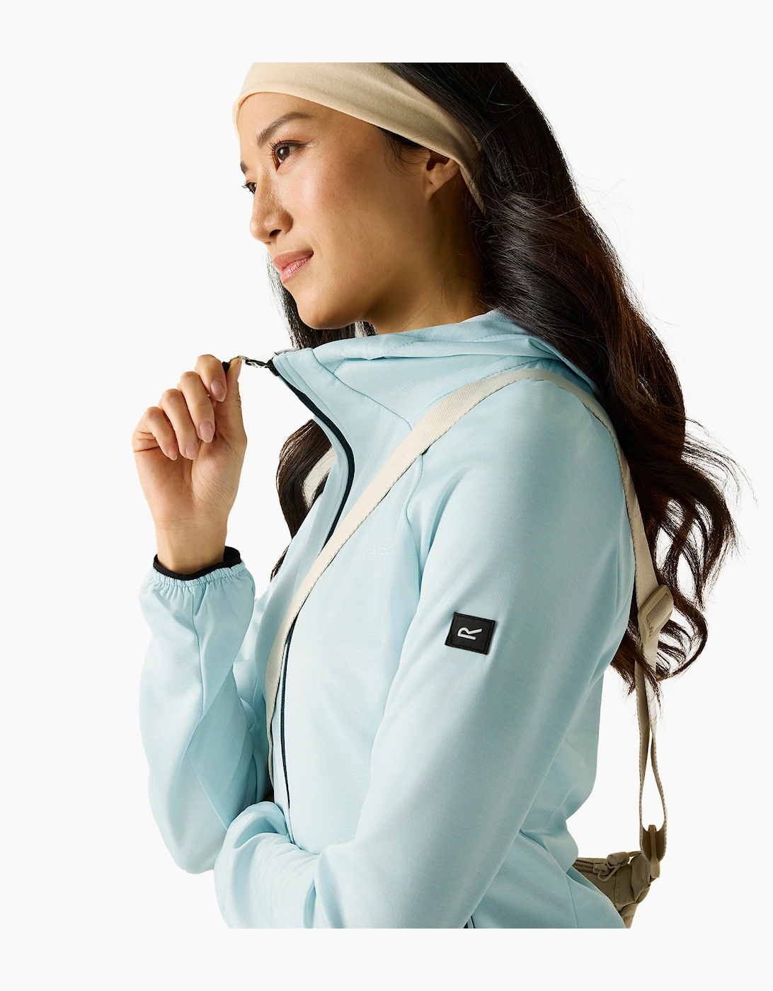 Womens/Ladies Ferna Stretch Hooded Fleece Jacket