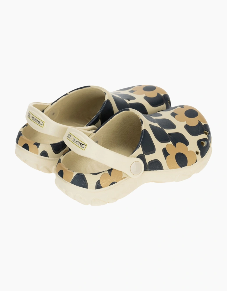 Childrens/Kids Orla Kiely Giant Flower Clogs