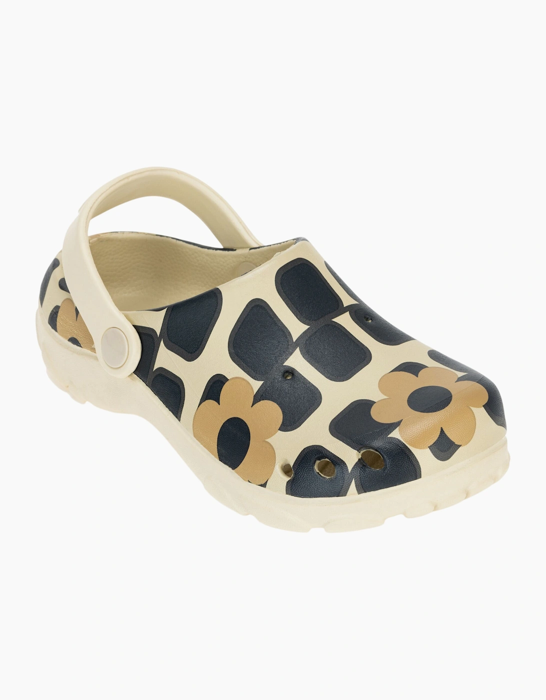 Childrens/Kids Orla Kiely Giant Flower Clogs, 6 of 5