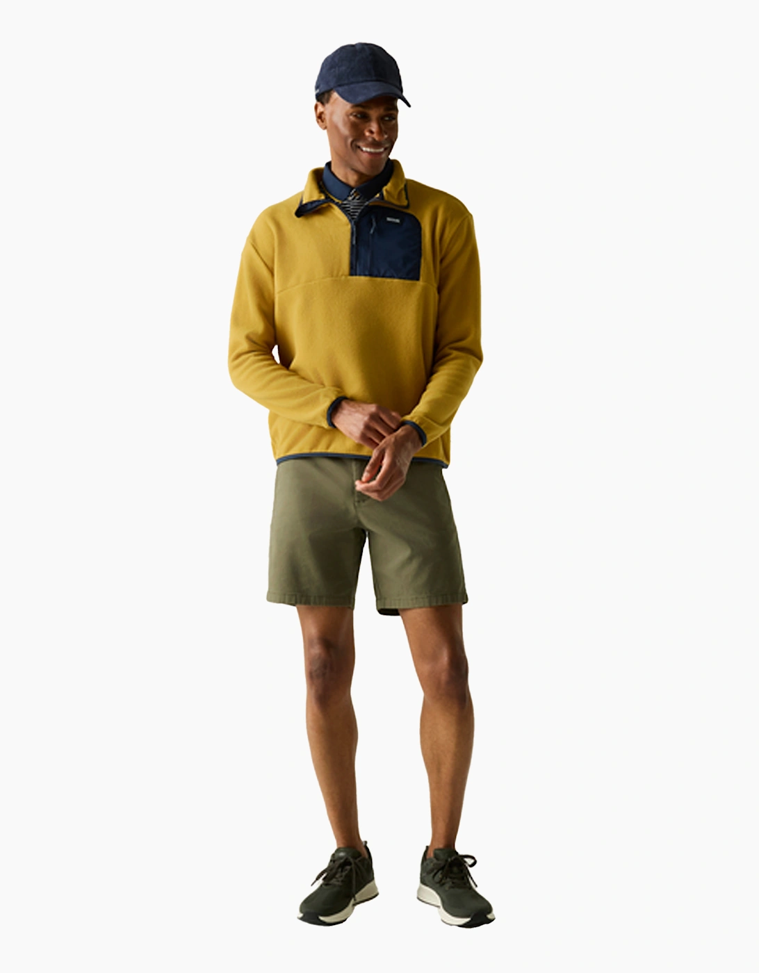 Mens Frankie Half Zip Fleece Top