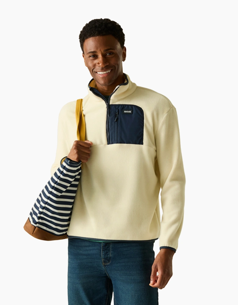 Mens Frankie Half Zip Fleece Top